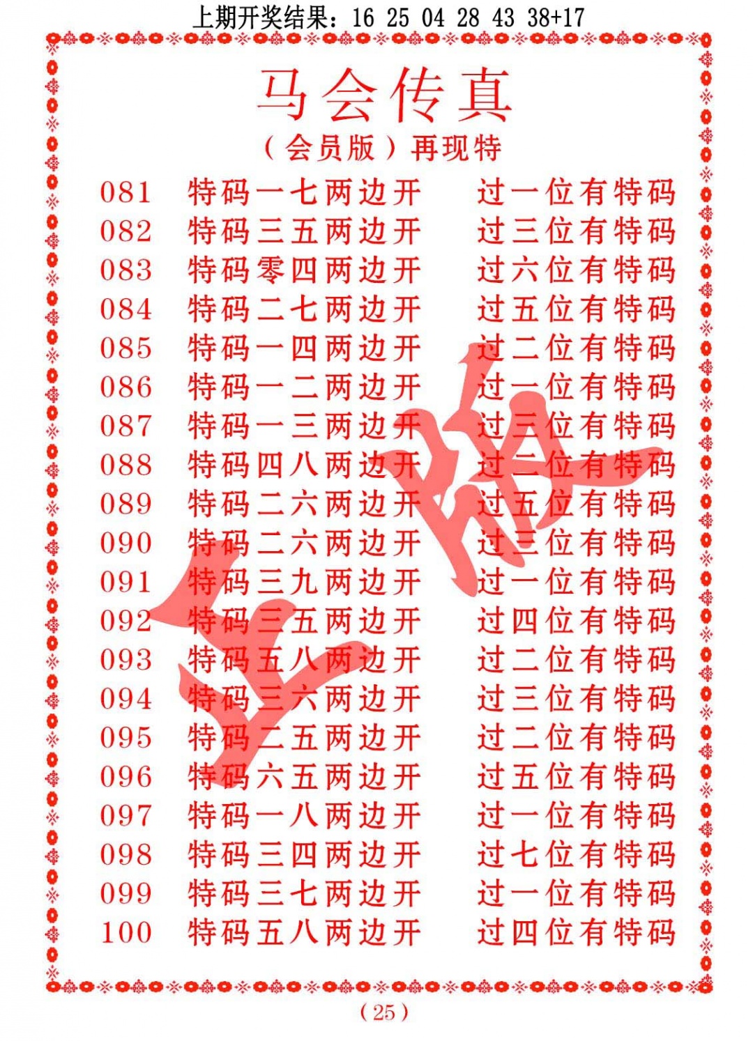 095期马会传真[图]